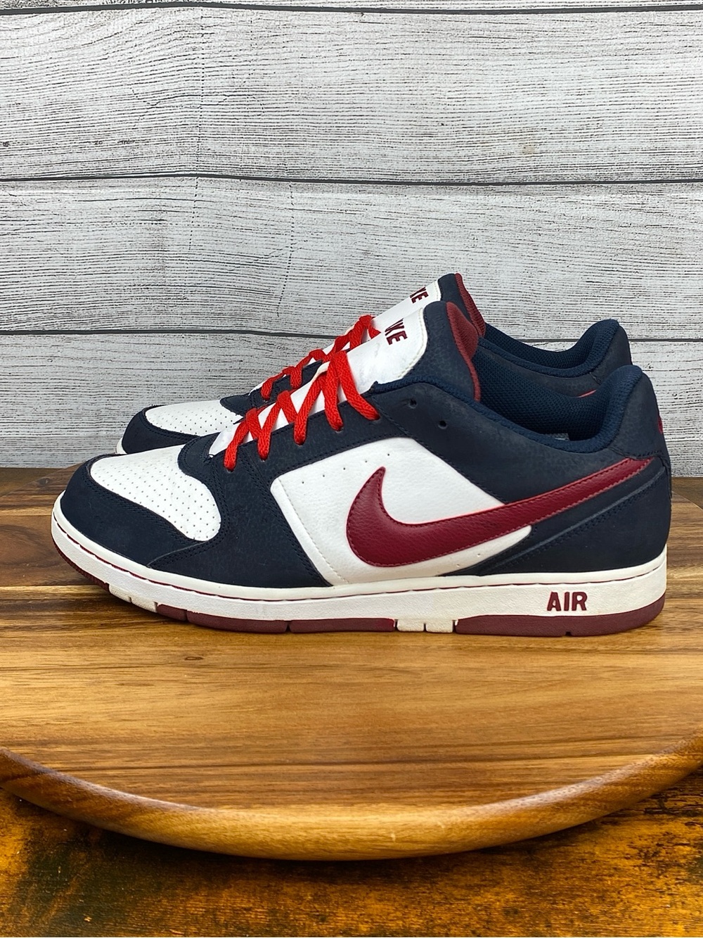 Nike Air Prestige II Low White Navy Red Retro Shoes 318973-166 Men’s Size 11.5